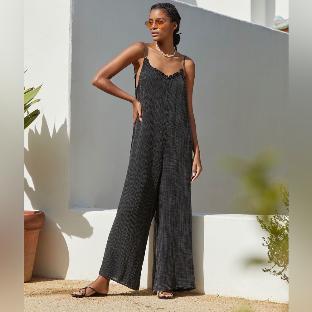 Anthropologie The Malika Guaze jumpsuit xs